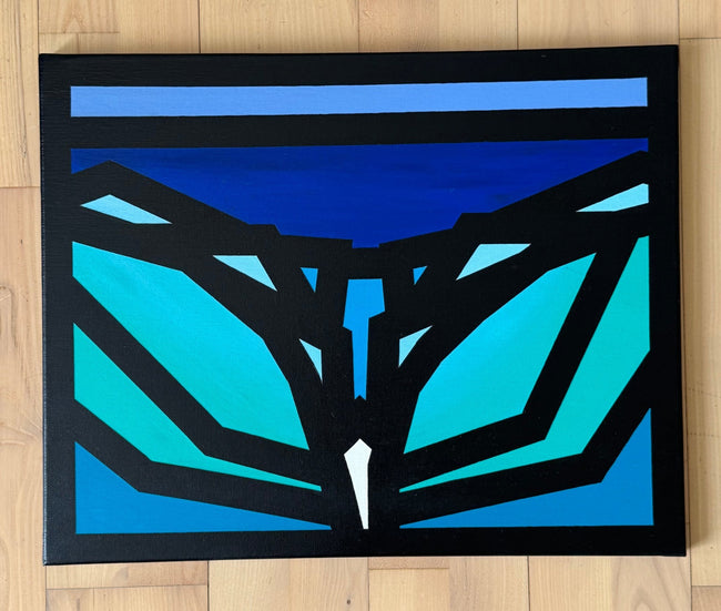 Surf Art 20”x16” “Abstract A - Frame” - Surfboardbroker