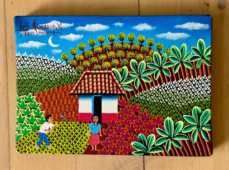 Surf Art 5”x7” “Nicaragua Village” - Surfboardbroker