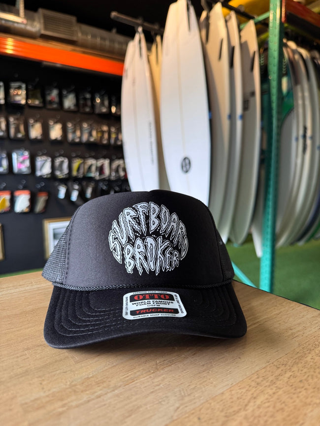 Surfboardbroker Black Trucker Hat - Surfboardbroker