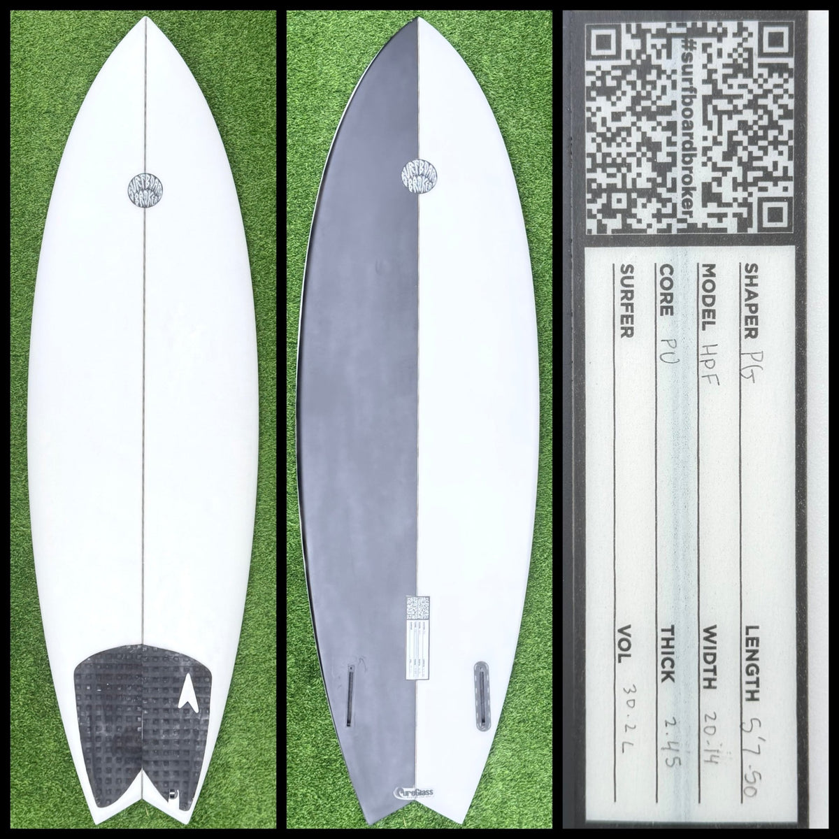 Surfboardbroker Surfboard 5'7 30L (USED) - Surfboardbroker