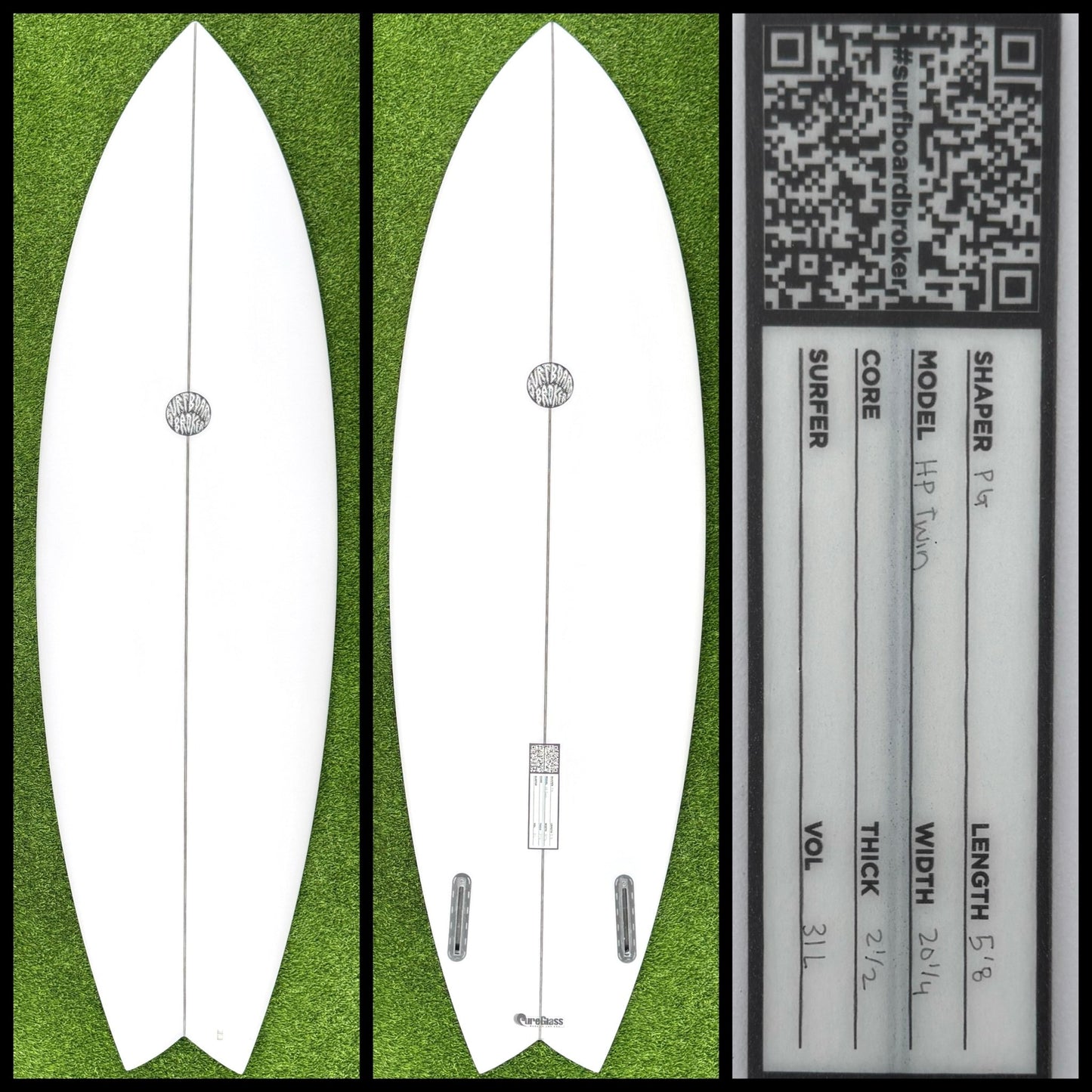 Surfboardbroker Surfboard 5'8 31L (NEW) - Surfboardbroker