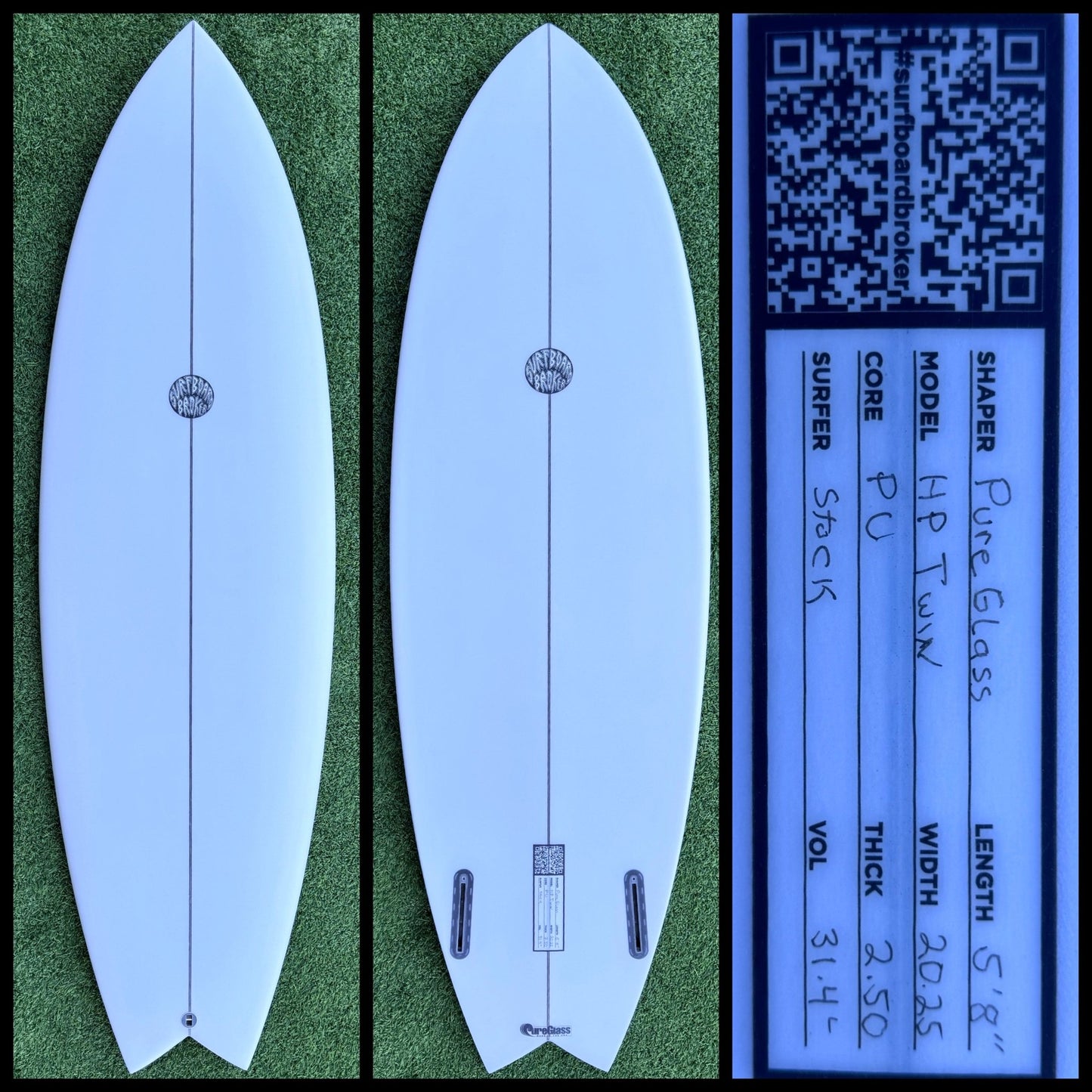 Surfboardbroker Surfboard 5'8 31L (NEW) - Surfboardbroker