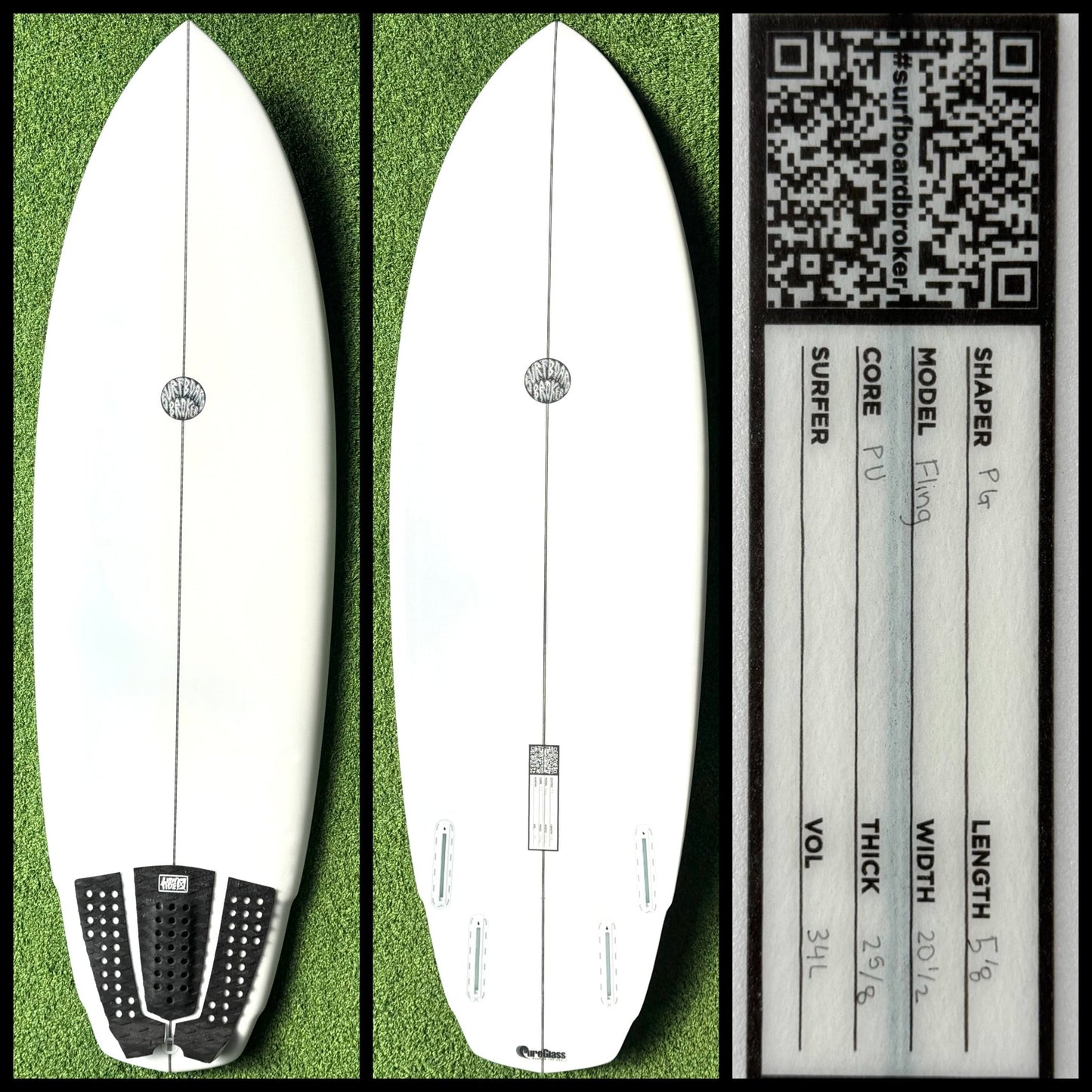 Surfboardbroker Surfboard 5'8 34L (USED) - Surfboardbroker