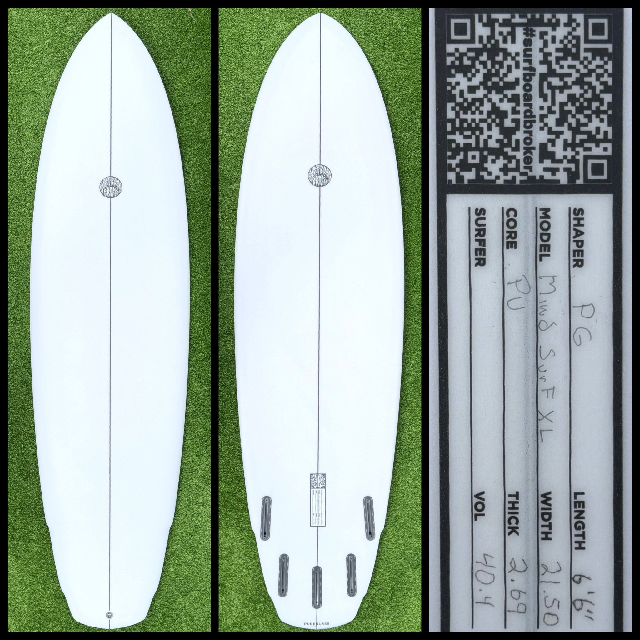 Surfboardbroker Surfboard 6'6 40L (USED)
