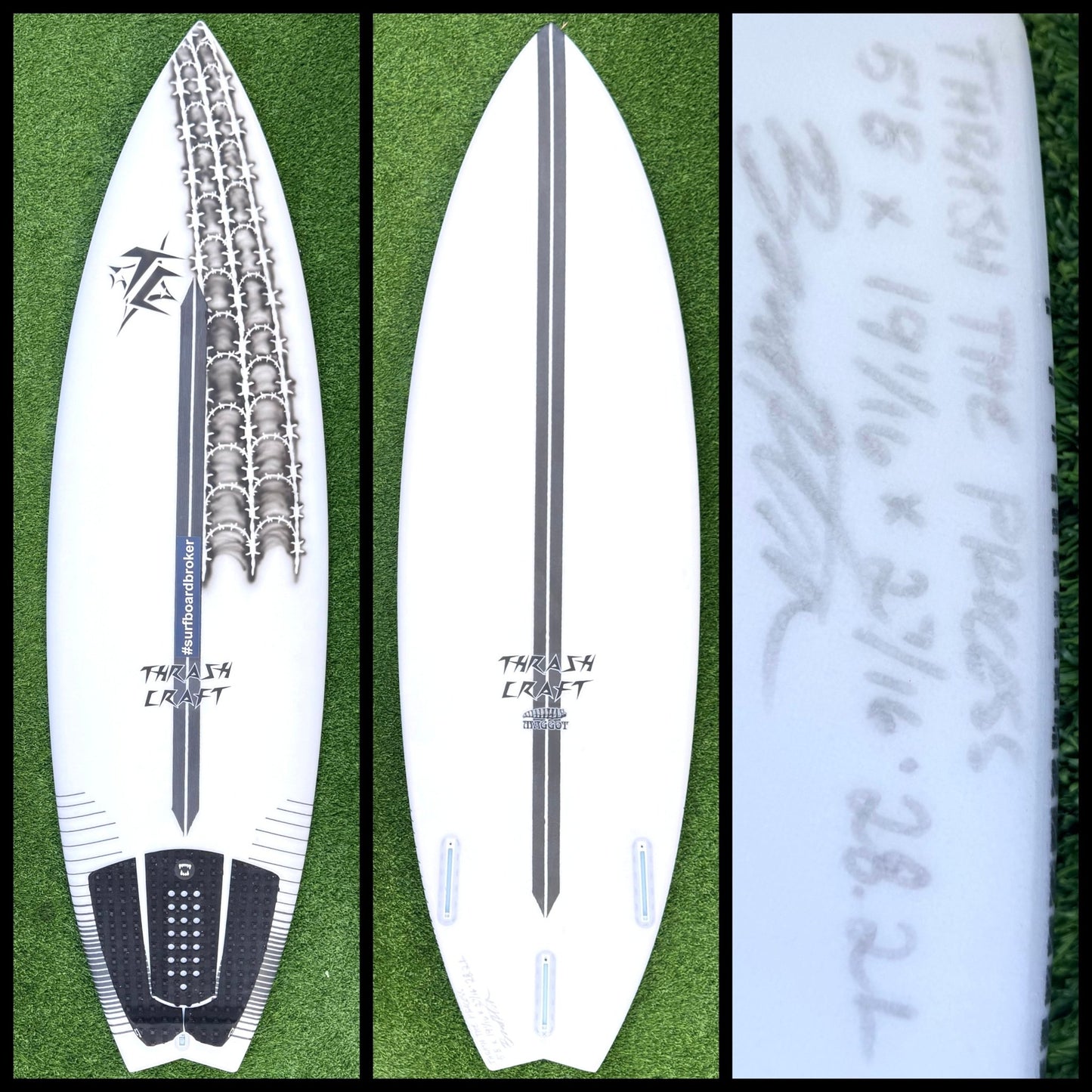 Thrash Craft Surfboard 5'8 28L (USED) - Surfboardbroker