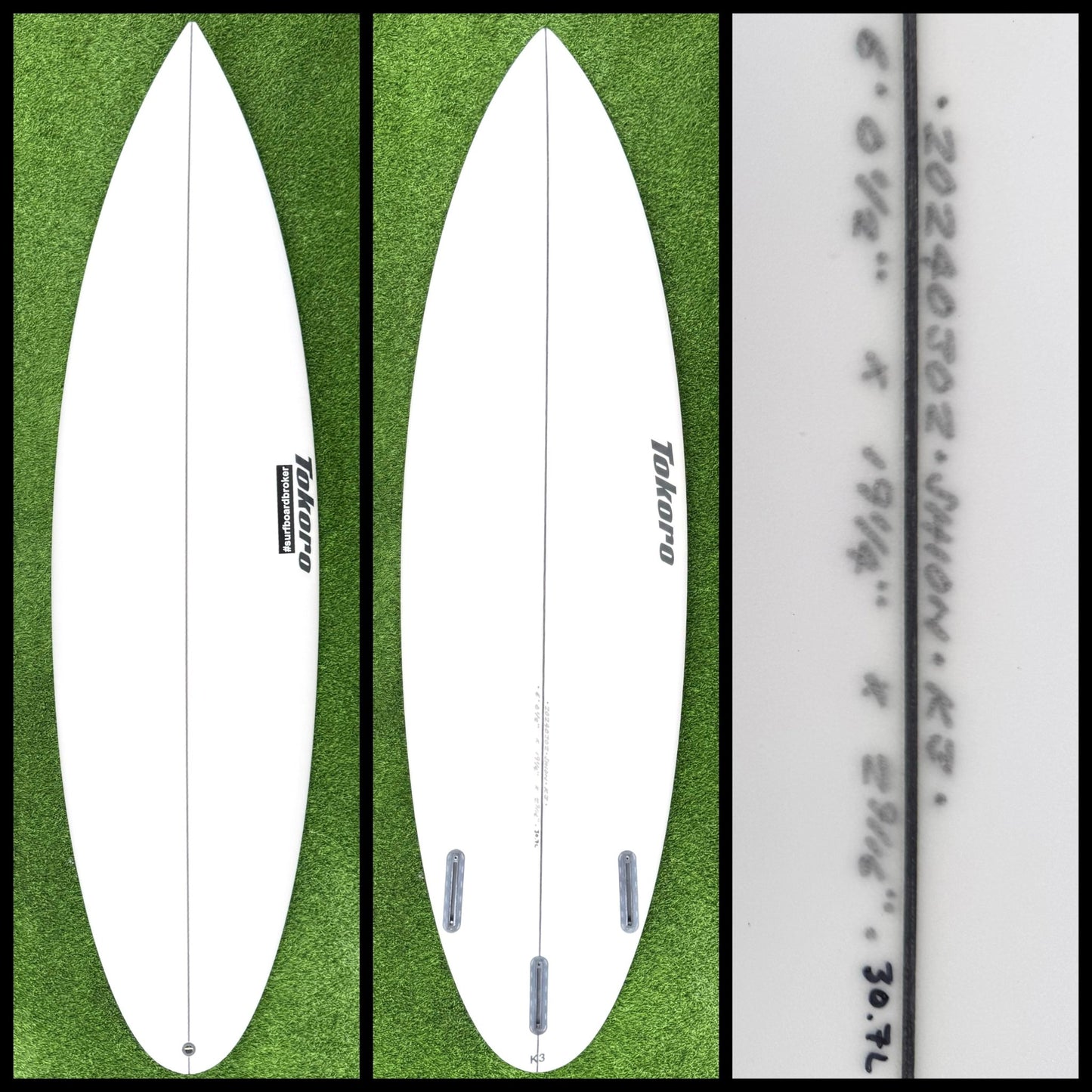 Tokoro Surfboard 6'0 30L (NEW) - Surfboardbroker