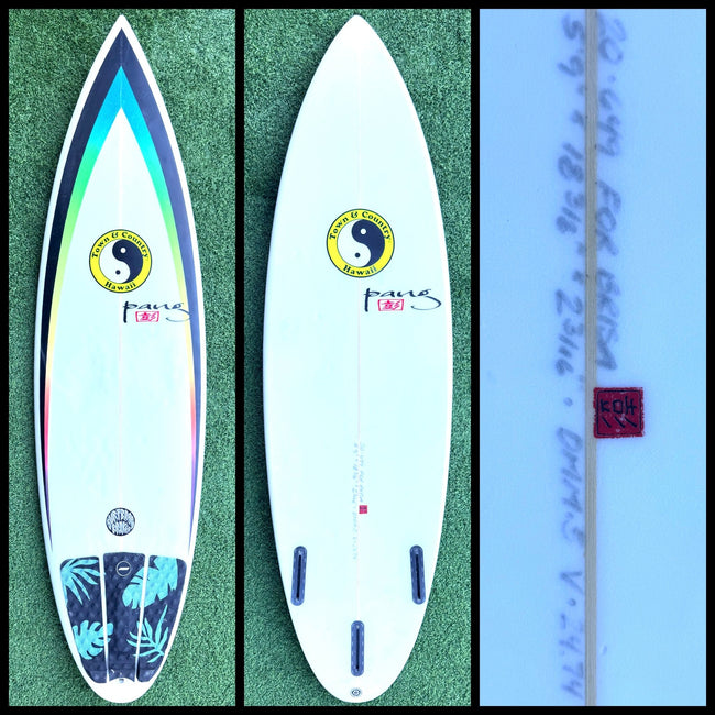 Town & Country Surfboard 5'9 24L Brisa Hennessy (USED) - Surfboardbroker
