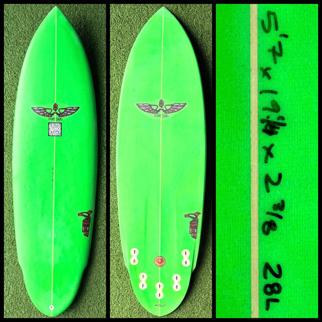Von Sol Surfboard 5’7 28L (USED) - Surfboardbroker