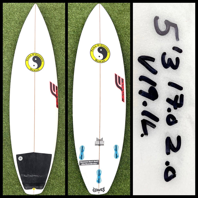 5’3 19L Town & Counrty Surfboard -CA - Surfboardbroker