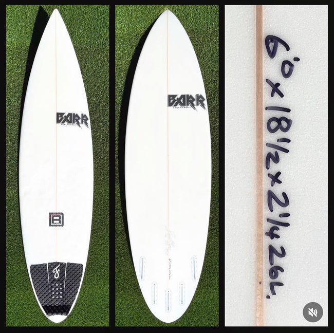 6’0 26L Barr Surfboard -FL - Surfboardbroker