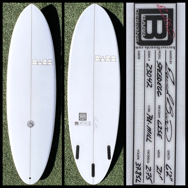 6’2 37L BARR Surfboard -CA - Surfboardbroker