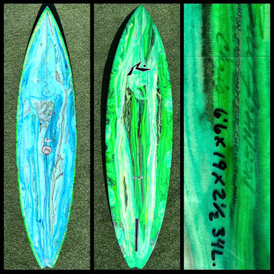 6’6 34L Rusty Surfboard -CA - Surfboardbroker