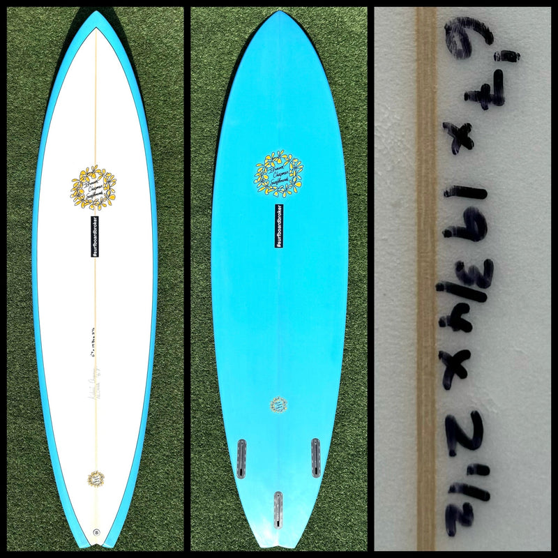 6’7 38L Brewer Chapman Surfboard -CA - Surfboardbroker