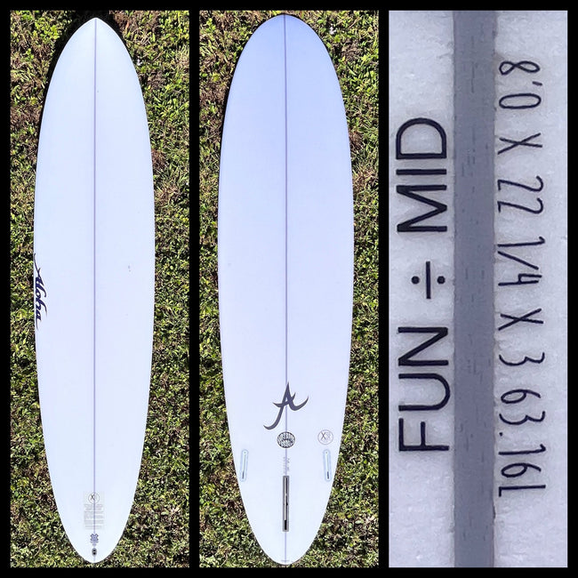 8'0 63L Aloha Surfboard -FL+CA - Surfboardbroker